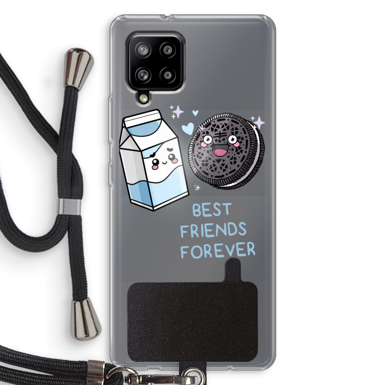 Best Friend Forever: Samsung Galaxy A42 5G Transparant Hoesje met koord