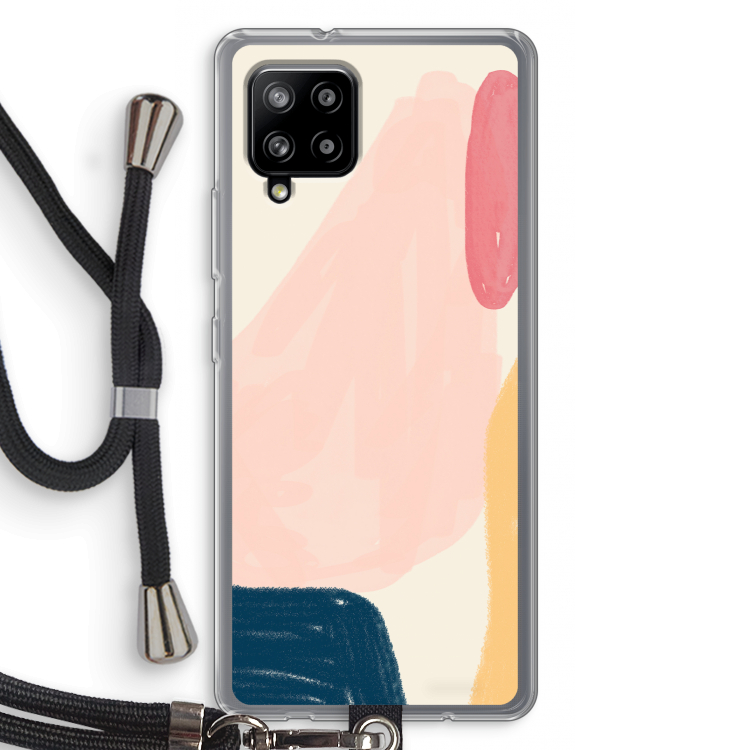 Saturday Flow: Samsung Galaxy A42 5G Transparant Hoesje met koord