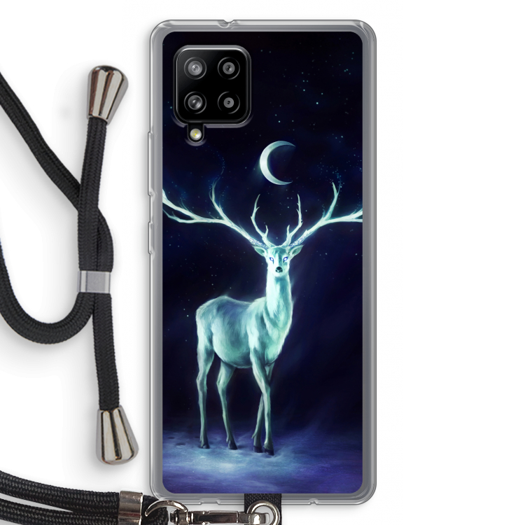 Nightbringer: Samsung Galaxy A42 5G Transparant Hoesje met koord