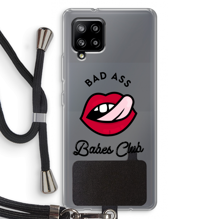 Badass Babes Club: Samsung Galaxy A42 5G Transparant Hoesje met koord
