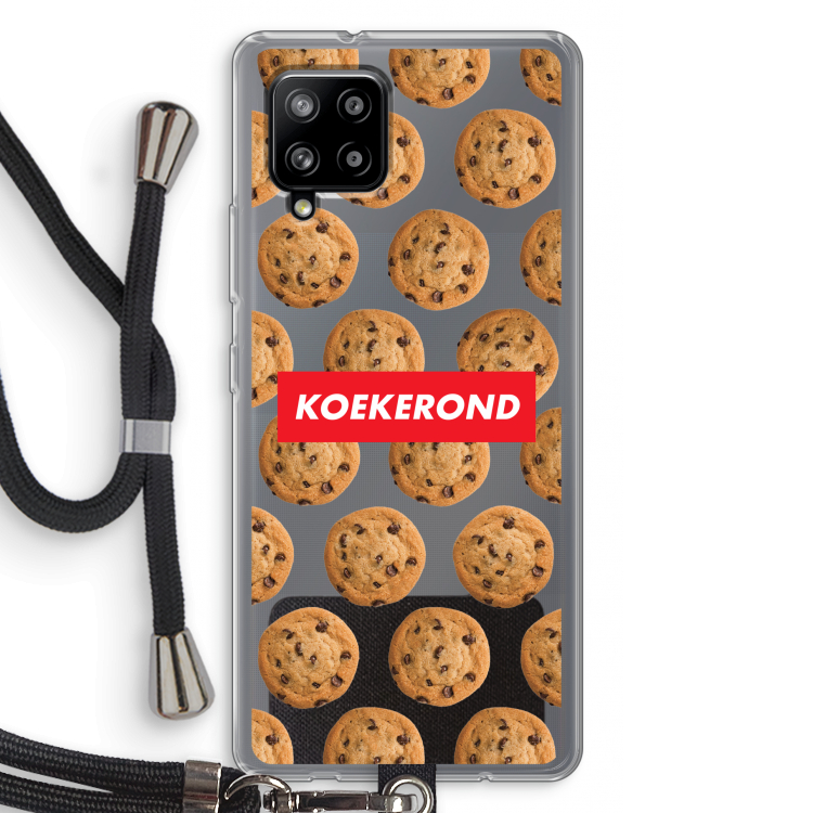 Koekerond: Samsung Galaxy A42 5G Transparant Hoesje met koord