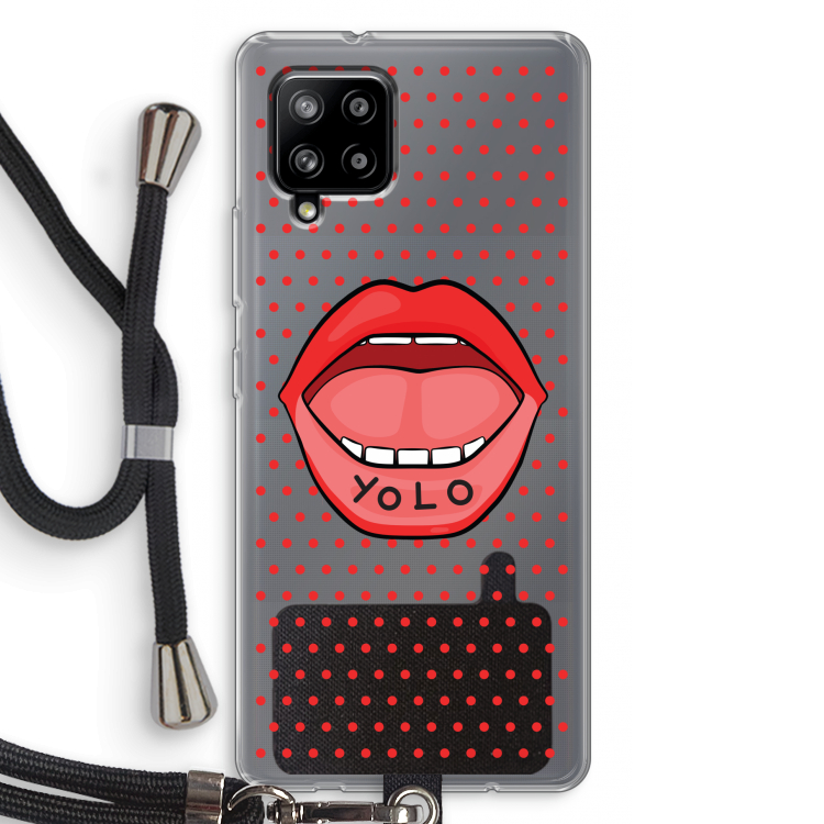 Yolo Denise: Samsung Galaxy A42 5G Transparant Hoesje met koord