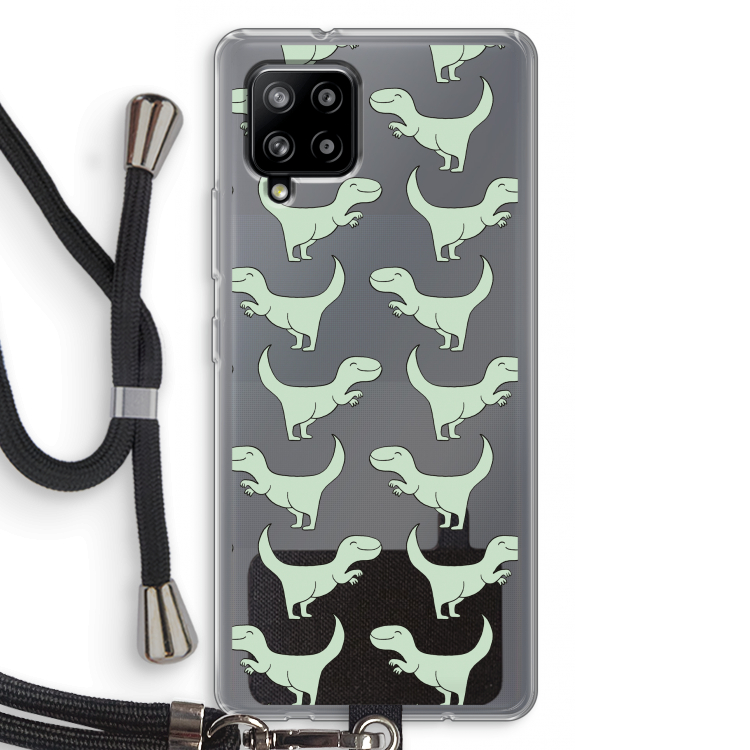 Dinos: Samsung Galaxy A42 5G Transparant Hoesje met koord
