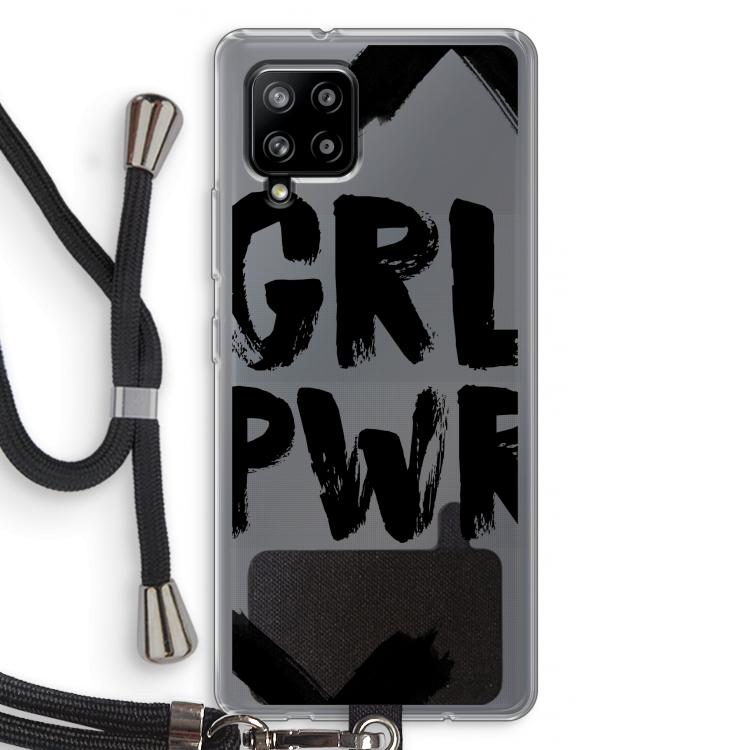 Girl Power #2: Samsung Galaxy A42 5G Transparant Hoesje met koord
