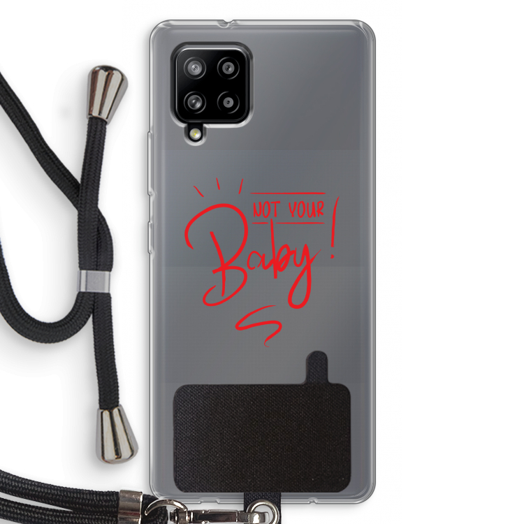 Not Your Baby: Samsung Galaxy A42 5G Transparant Hoesje met koord