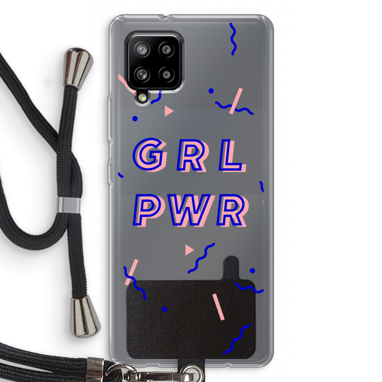 GRL PWR: Samsung Galaxy A42 5G Transparant Hoesje met koord