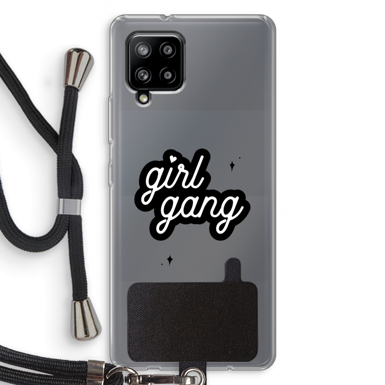 Girl Gang: Samsung Galaxy A42 5G Transparant Hoesje met koord