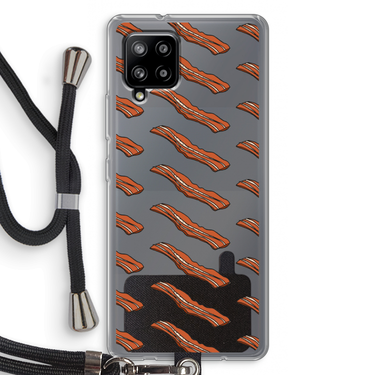 Bacon to my eggs #2: Samsung Galaxy A42 5G Transparant Hoesje met koord