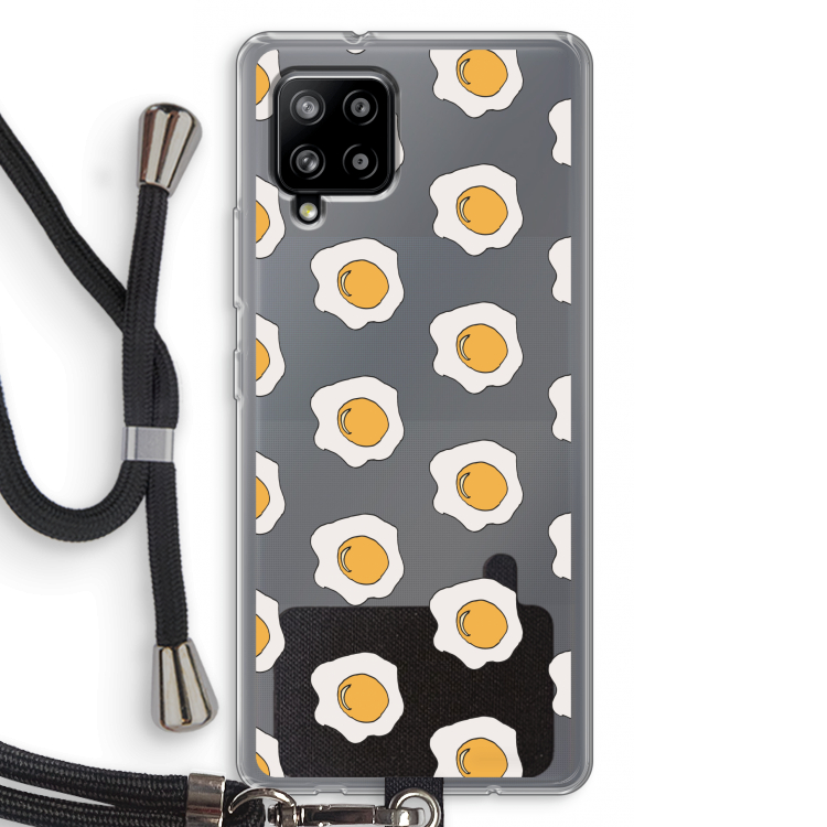 Bacon to my eggs #1: Samsung Galaxy A42 5G Transparant Hoesje met koord