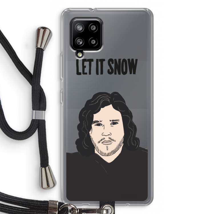 Let It Snow: Samsung Galaxy A42 5G Transparant Hoesje met koord
