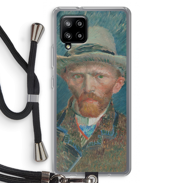 Van Gogh: Samsung Galaxy A42 5G Transparant Hoesje met koord