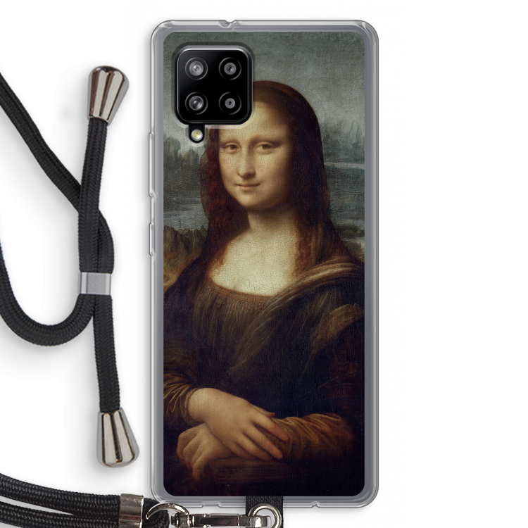 Mona Lisa: Samsung Galaxy A42 5G Transparant Hoesje met koord