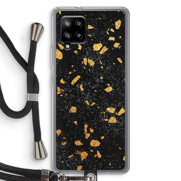 Terrazzo N°7: Samsung Galaxy A42 5G Transparant Hoesje met koord