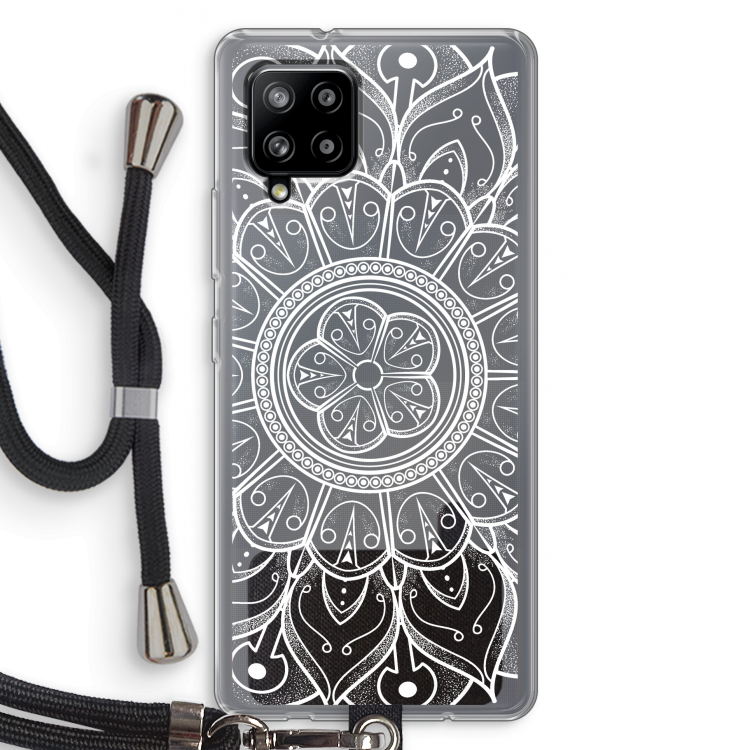 Roses Are Red: Samsung Galaxy A42 5G Transparant Hoesje met koord