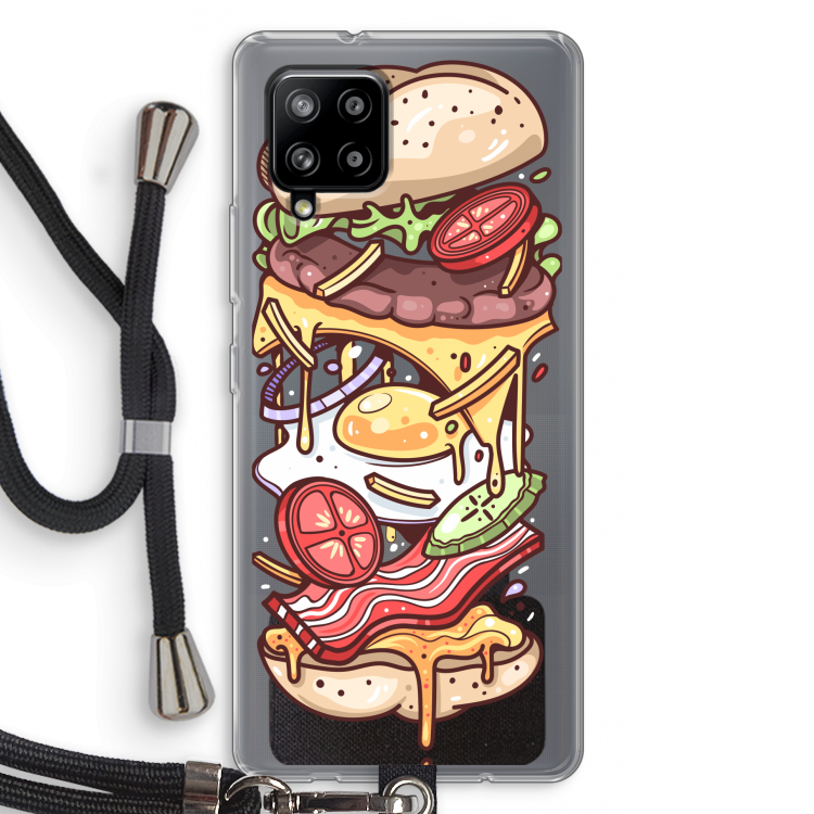 Diet Coke Please: Samsung Galaxy A42 5G Transparant Hoesje met koord