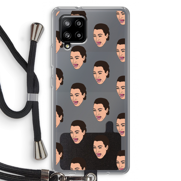 Ugly Cry Call: Samsung Galaxy A42 5G Transparant Hoesje met koord