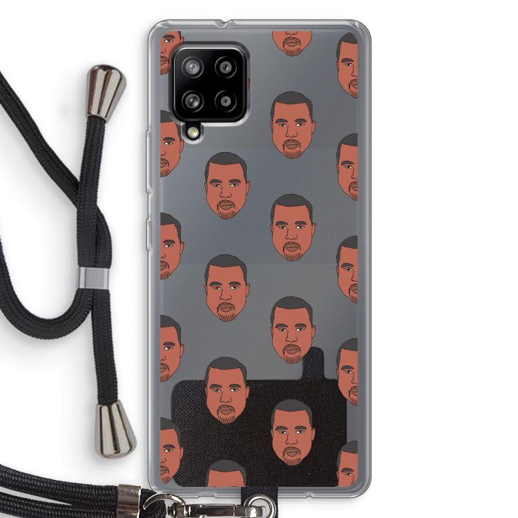 Kanye Call Me?: Samsung Galaxy A42 5G Transparant Hoesje met koord