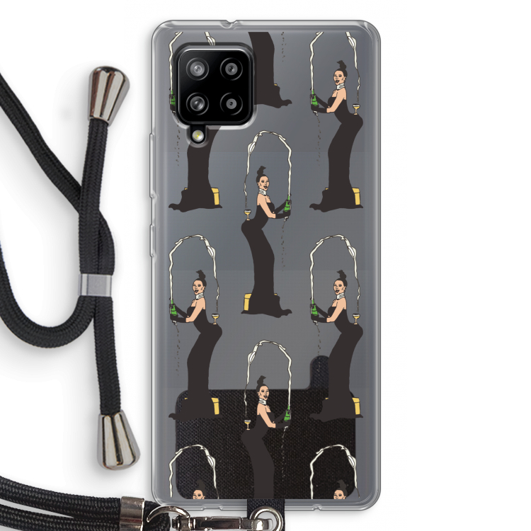 Pop Some Kim: Samsung Galaxy A42 5G Transparant Hoesje met koord
