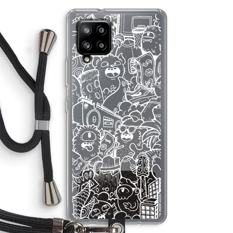 Vexx City #2: Samsung Galaxy A42 5G Transparant Hoesje met koord