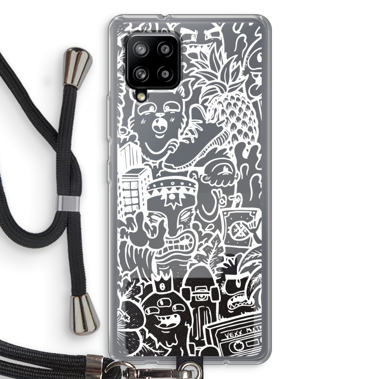 Vexx Mixtape #2: Samsung Galaxy A42 5G Transparant Hoesje met koord