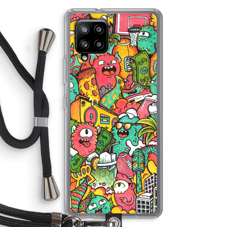 Vexx City: Samsung Galaxy A42 5G Transparant Hoesje met koord