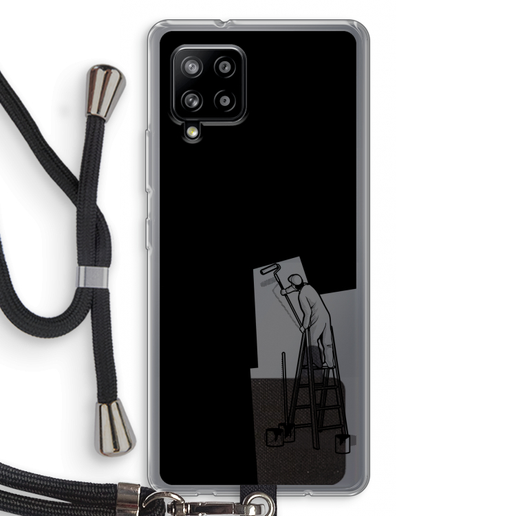 Musketon Painter: Samsung Galaxy A42 5G Transparant Hoesje met koord