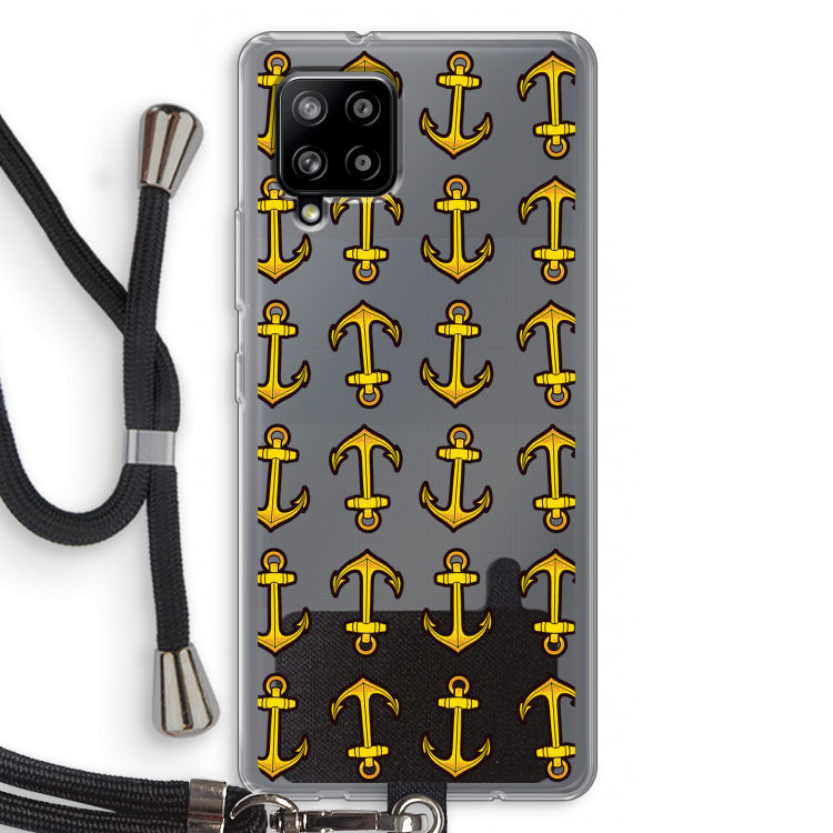 Musketon Anchor: Samsung Galaxy A42 5G Transparant Hoesje met koord