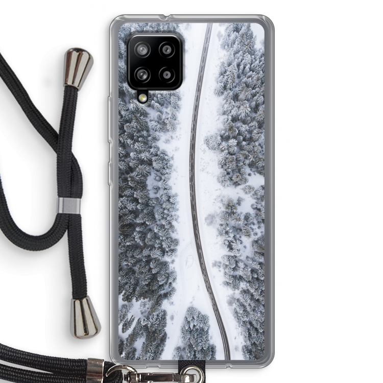 Snøfall: Samsung Galaxy A42 5G Transparant Hoesje met koord