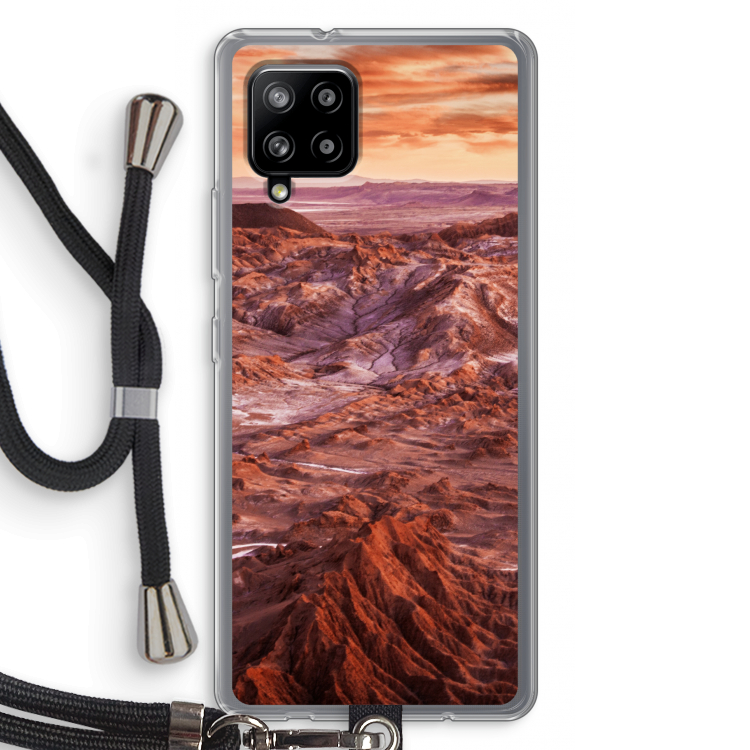 Mars: Samsung Galaxy A42 5G Transparant Hoesje met koord