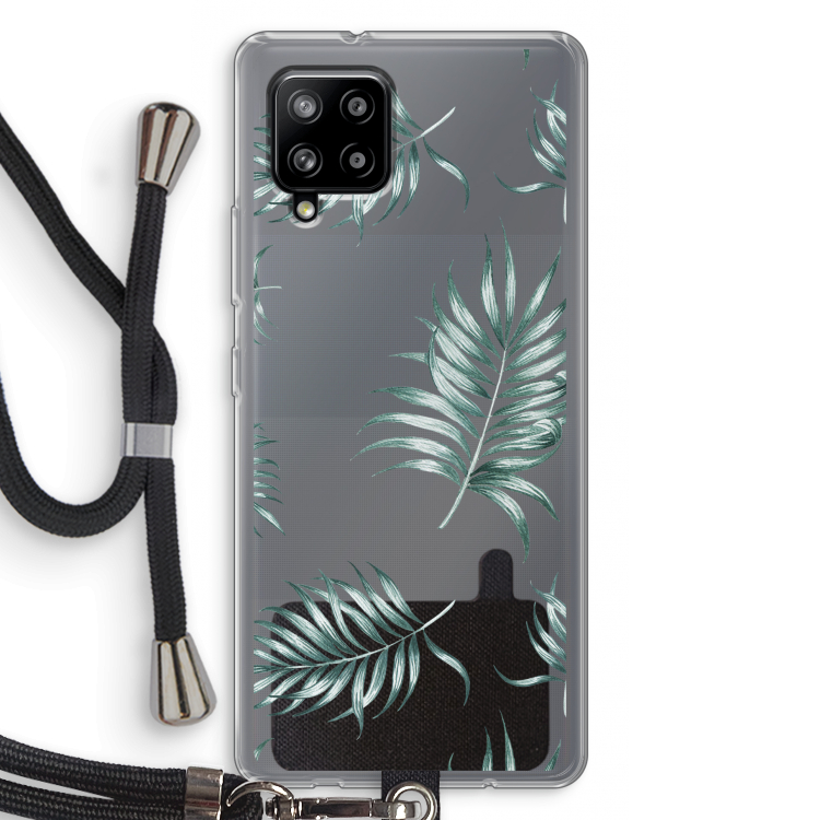 Simple leaves: Samsung Galaxy A42 5G Transparant Hoesje met koord