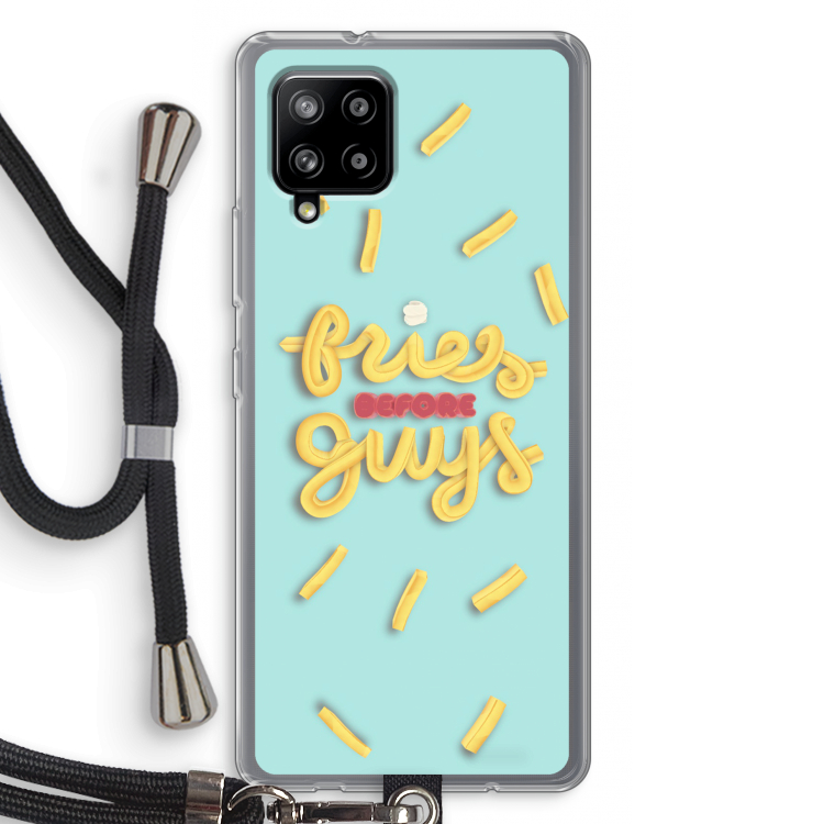 Always fries: Samsung Galaxy A42 5G Transparant Hoesje met koord