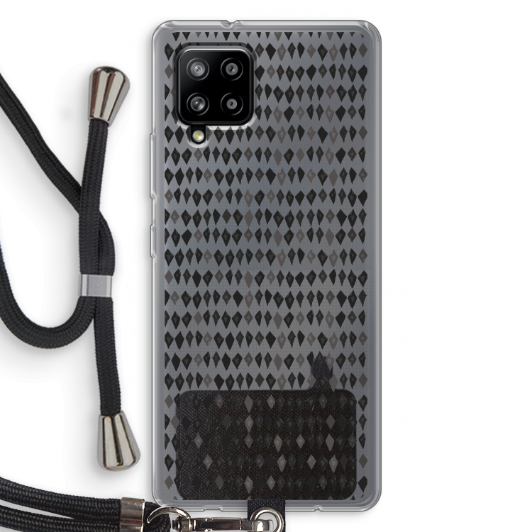 Crazy shapes: Samsung Galaxy A42 5G Transparant Hoesje met koord