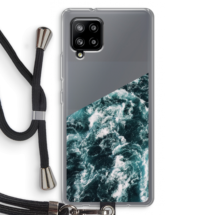 Zee golf: Samsung Galaxy A42 5G Transparant Hoesje met koord