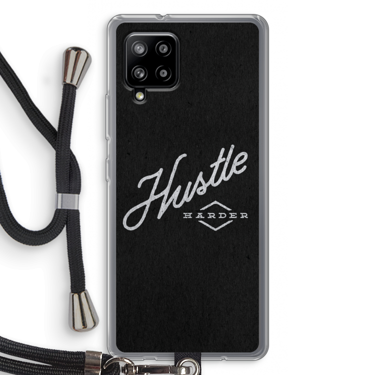 Hustle: Samsung Galaxy A42 5G Transparant Hoesje met koord