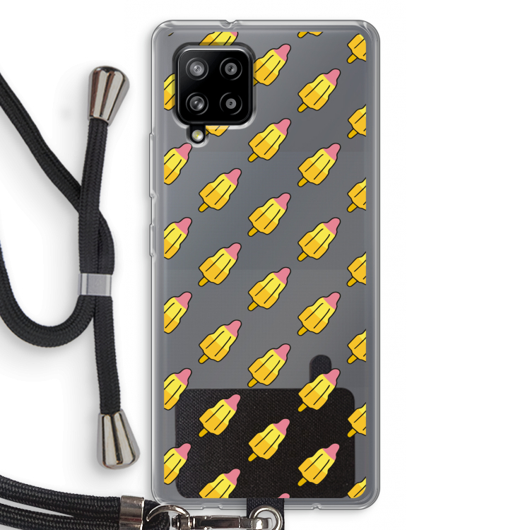 Waterijsjes: Samsung Galaxy A42 5G Transparant Hoesje met koord
