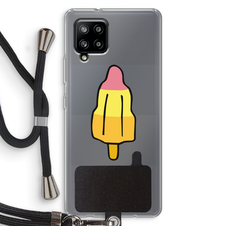 Raketijsje: Samsung Galaxy A42 5G Transparant Hoesje met koord