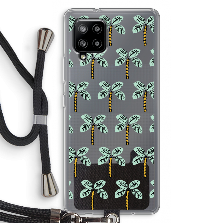 Paradise: Samsung Galaxy A42 5G Transparant Hoesje met koord