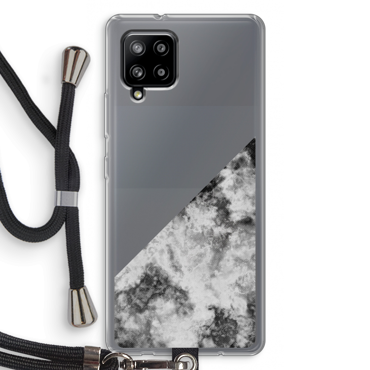 Onweer: Samsung Galaxy A42 5G Transparant Hoesje met koord