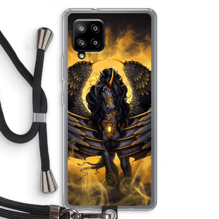 Pegasus: Samsung Galaxy A42 5G Transparant Hoesje met koord