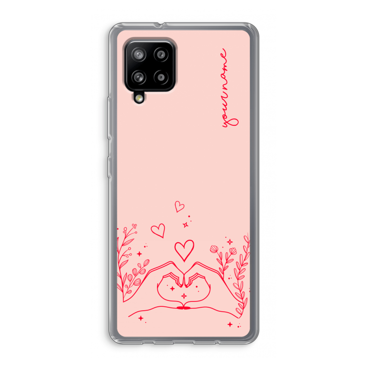 Love is in the air: Samsung Galaxy A42 5G Transparant Hoesje