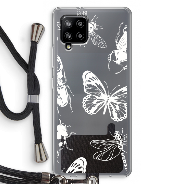 Tiny Bugs: Samsung Galaxy A42 5G Transparant Hoesje met koord