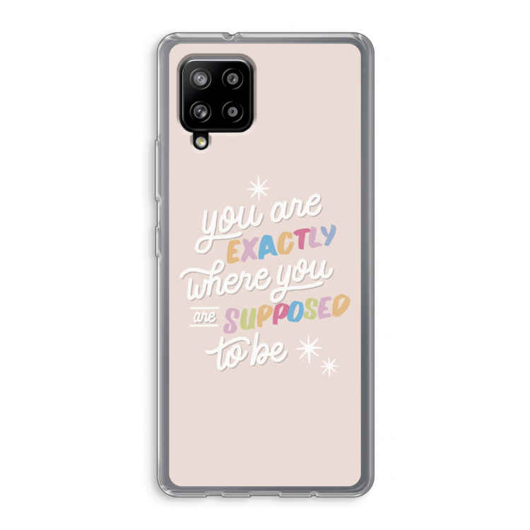 Right Place: Samsung Galaxy A42 5G Transparant Hoesje