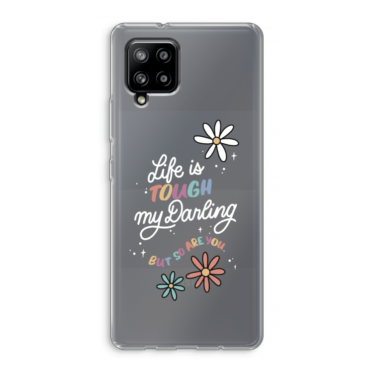 Tough Life: Samsung Galaxy A42 5G Transparant Hoesje