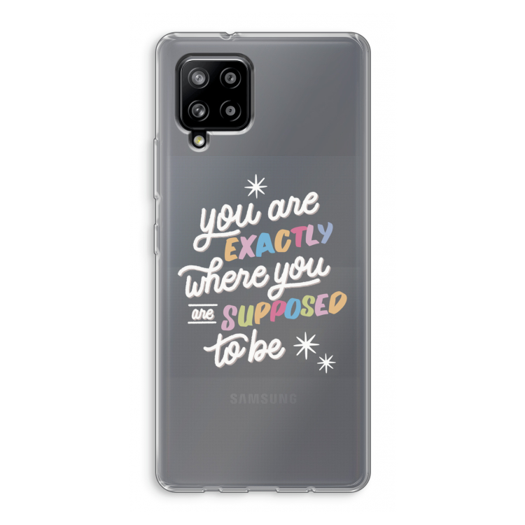 Right Place: Samsung Galaxy A42 5G Transparant Hoesje