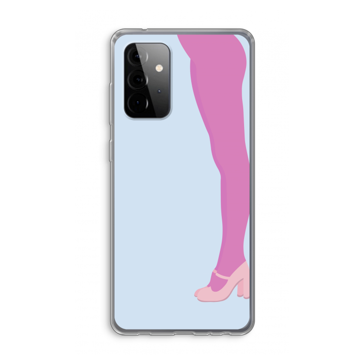 Pink panty: Samsung Galaxy A72 Transparant Hoesje