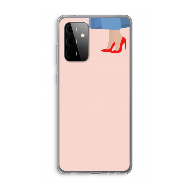 High heels: Samsung Galaxy A72 Transparant Hoesje
