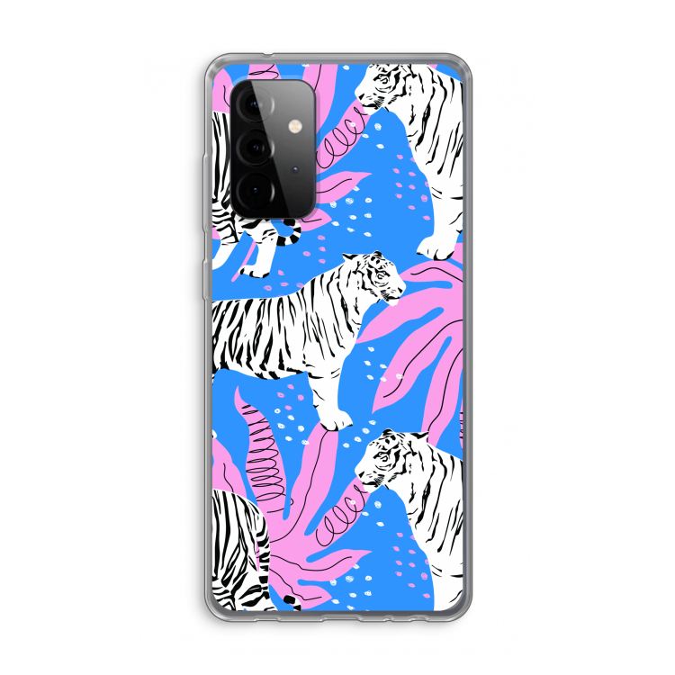 Tijger: Samsung Galaxy A72 Transparant Hoesje