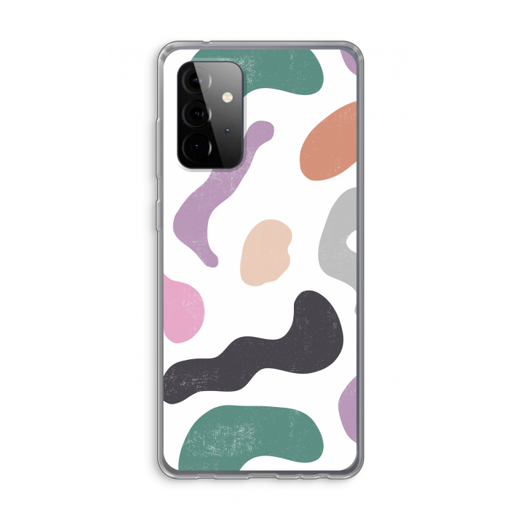 Memphis Shapes: Samsung Galaxy A72 Transparant Hoesje