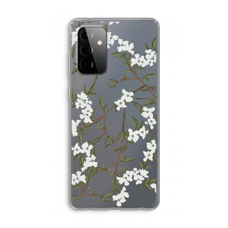 Blossoming spring: Samsung Galaxy A72 Transparant Hoesje