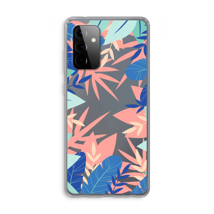 Tropisch: Samsung Galaxy A72 Transparant Hoesje